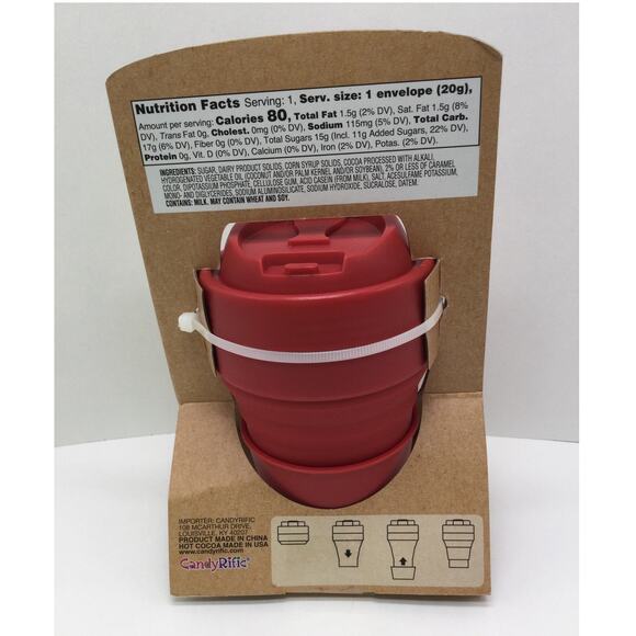 Collapsible Silicone Reusable Mug and Heat Sleeve NIP - Picture 5 of 8